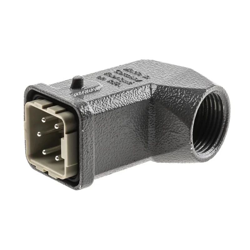 HARTING Heavy Duty Power Connector Panel Mount Screw Termination 4 Contacts 10A 230V/400V Han A Male 09200042611+19200031640