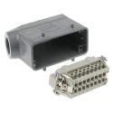 HARTING Heavy Duty Power Connector Panel Screw 16 Way 16A 500V Han E Male 09330162601+19300161521