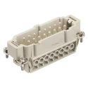 HARTING Heavy Duty Power Connector Panel Screw 16 Way 16A 500V Han E Male 09330162601+19300161521
