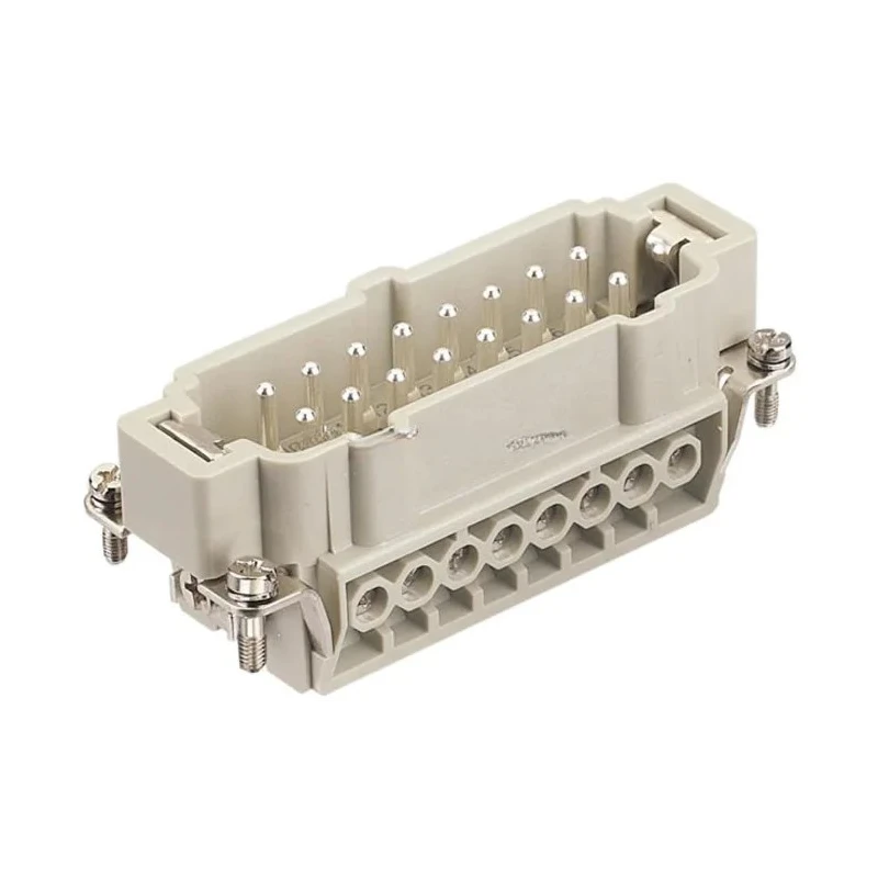 HARTING Heavy Duty Power Connector Panel Screw 16 Way 16A 500V Han E Male 09330162601+19300161521