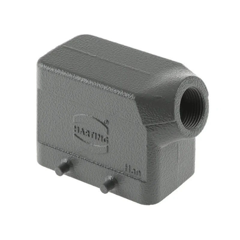 HARTING Heavy Duty Power Connector Panel Mount Screw Termination 10 Way 16A 500V Han E Male 09330102601+19300101520