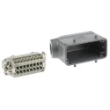 HARTING Heavy Duty Power Connector Panel Screw 16 Way 16A 500V Han E Male 09330162601+19300161521