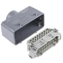 HARTING Heavy Duty Power Connector Panel Screw Terminal 16 Way 16A 500V Han E Male 09330162601+19300161421