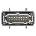 HARTING Heavy Duty Power Connector Panel Screw Terminal 16 Way 16A 500V Han E Male 09330162601+19300161421