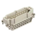 HARTING Heavy Duty Power Connector Panel Screw Terminal 16 Way 16A 500V Han E Male 09330162601+19300161421