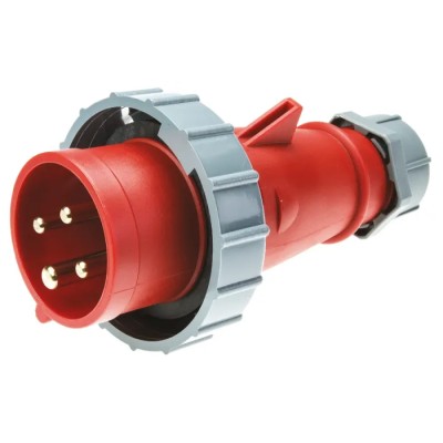 MENNEKES AM-TOP IP67 Red Cable Mount 4P Straight Industrial Power Connector 16A 400V 