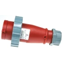 MENNEKES AM-TOP IP67 Red Cable Mount 4P Straight Industrial Power Connector 16A 400V 