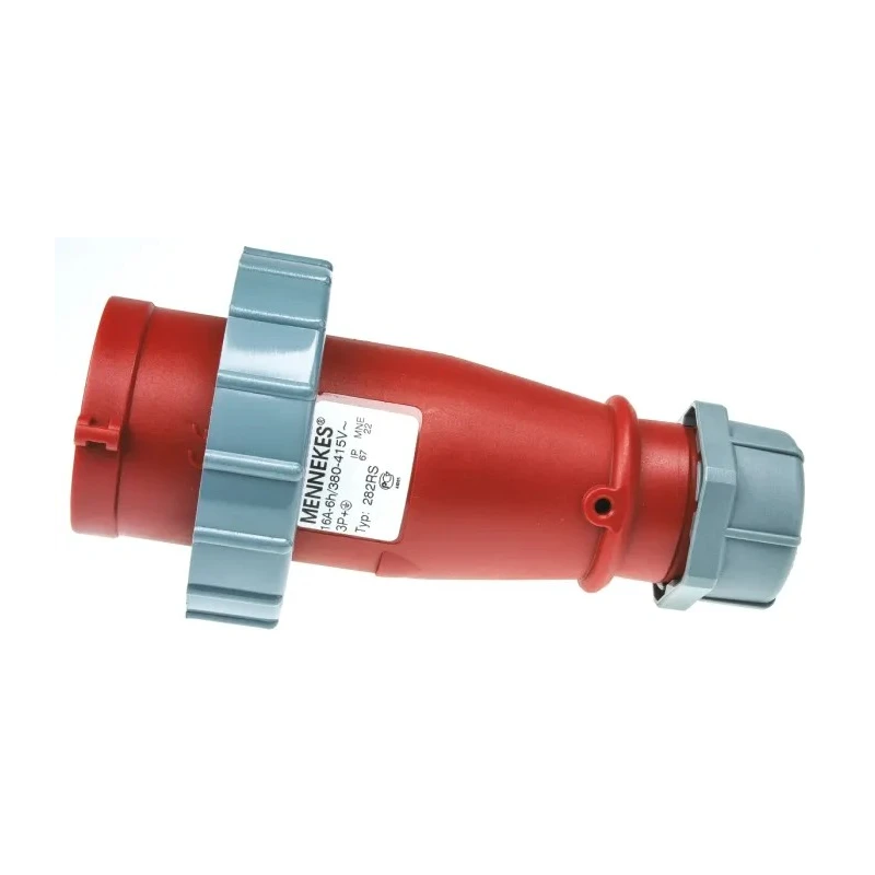 MENNEKES AM-TOP IP67 Red Cable Mount 4P Straight Industrial Power Connector 16A 400V 