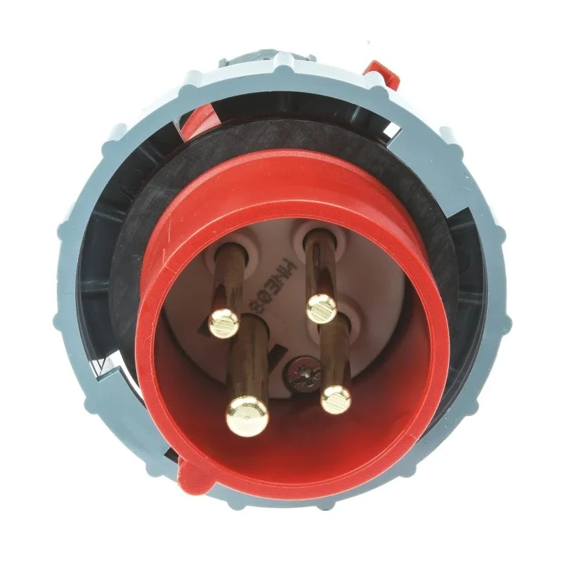 MENNEKES AM-TOP IP67 Red Cable Mount 4P Straight Industrial Power Connector 16A 400V 