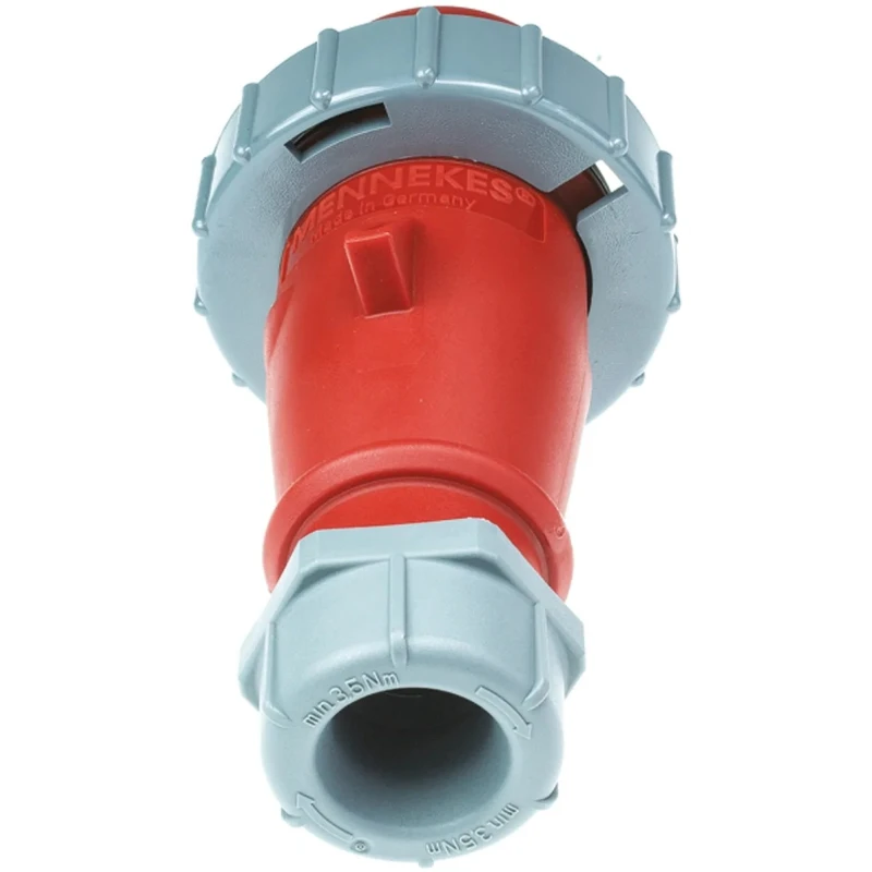 MENNEKES AM-TOP IP67 Red Cable Mount 4P Straight Industrial Power Connector 16A 400V 