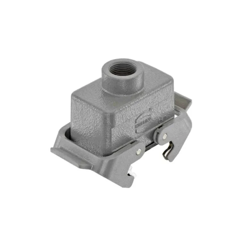 HARTING Heavy Duty Power Connector Panel Mount Screw Termination 10 Way 16A 500V Han E Female 09330102701+19300101730