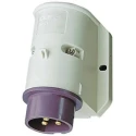 MENNEKES Rated At 16A, 25V IP44 Purple Wall Mount Industrial Power Connector IP44 