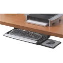 Fellowes Deluxe Keyboard Drawer with Built-in Wrist Rest Silver Black 8031201