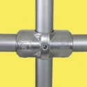 Kee Lite Aluminium Cross Connector Connecting Component Strut Profile Type 7 Round Tube Size 42.4 mm L26-7