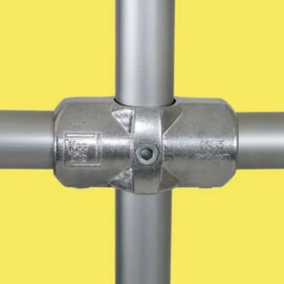 Kee Lite Aluminium Cross Connector Connecting Component Strut Profile Type 7 Round Tube Size 42.4 mm L26-7