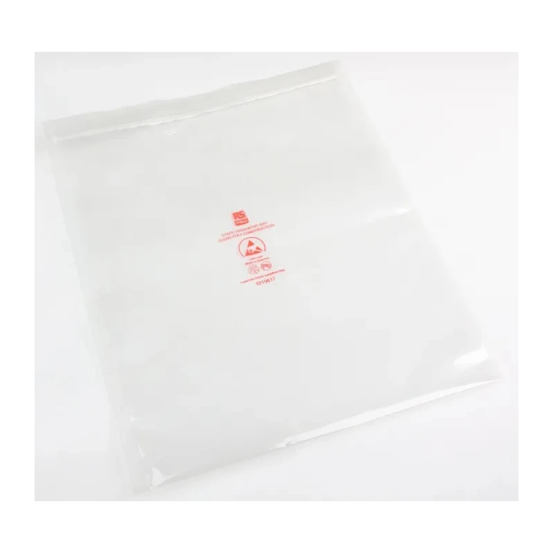 RS PRO Anti-Static Bag 250mm(W) x 300mm(H) Clear Zipper 100 Pieces 122-9157