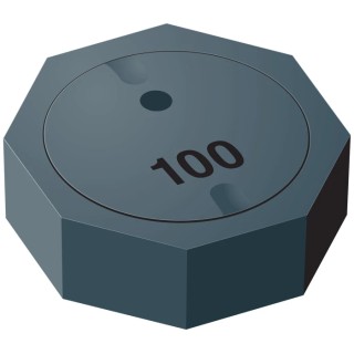 Bourns 7032 Shielded Wirewound Surface Mount Inductor with Ferrite Core 100 μH ±30 % 1.3 A Idc Q24 SRU1038