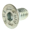 RS PRO Bright Zinc Plated Steel Hex Socket Countersunk Screw M6 x 10 mm 491-5142