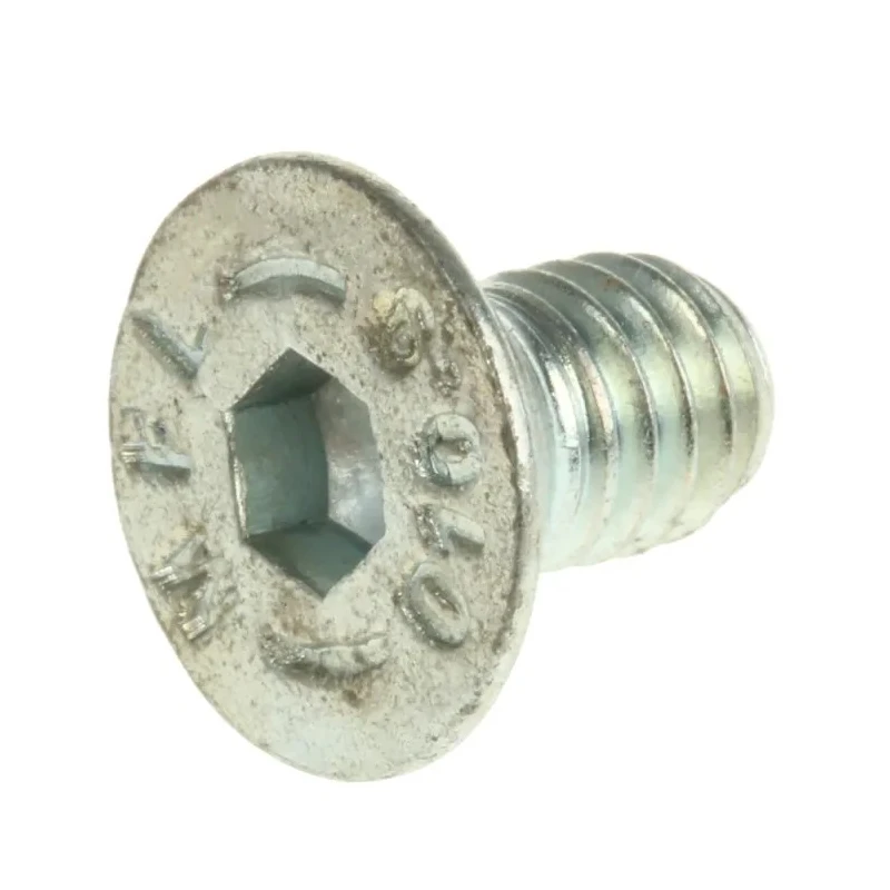 RS PRO Bright Zinc Plated Steel Hex Socket Countersunk Screw M6 x 10 mm 491-5142