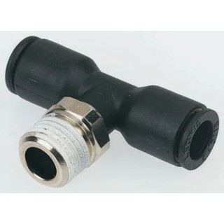 Legris Male Pneumatic Fitting Nickel Plated Brass 3/8 in R Thread LF3000