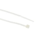RS PRO Cable Tie Non-Releasable Natural Polyamide 66 100 mm Length x 2.5 mm Width 78.4N Tensile Strength 492-0447