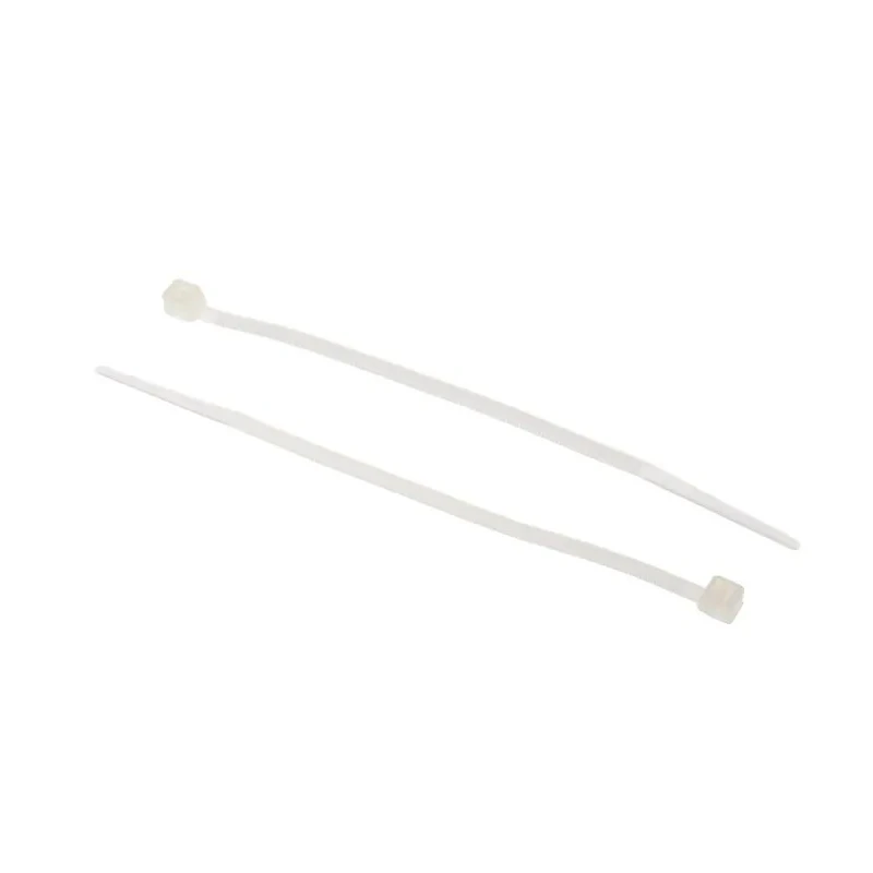 RS PRO Cable Tie Non-Releasable Natural Polyamide 66 100 mm Length x 2.5 mm Width 78.4N Tensile Strength 492-0447
