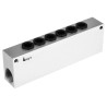 Legris Aluminium Body Pneumatic Manifold 6 Station 1/2 in Push-in Port Female Thread G Series 3310 3310 10 21