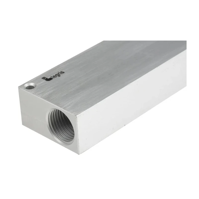 Legris Aluminium Body Pneumatic Manifold 6 Station 1/2 in Push-in Port Female Thread G Series 3310 3310 10 21
