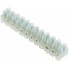 RS PRO Non-Fused Terminal Block, 12-Way, 2.5mm² Wire, 24A Screw Termination, Nylon Body, Nickel Plated Brass Clamps 492-8687