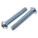 RS PRO Bright Zinc Steel Hex Socket Button Screw, M6 x 35 mm 491-5316