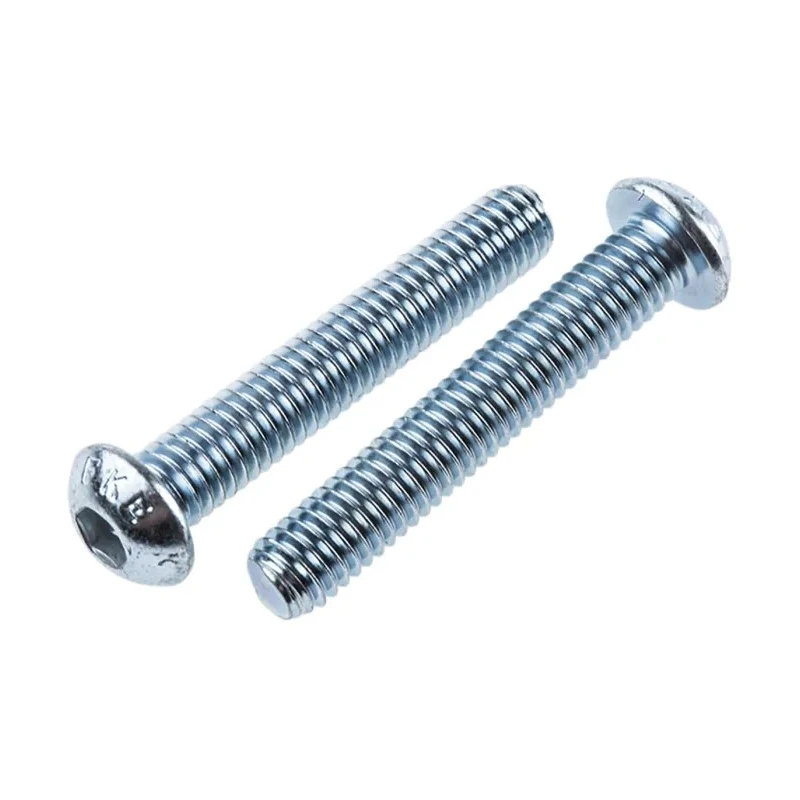 RS PRO Bright Zinc Steel Hex Socket Button Screw, M6 x 35 mm 491-5316