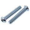 RS PRO Bright Zinc Steel Hex Socket Button Screw, M6 x 35 mm 491-5316
