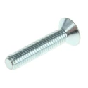 RS PRO Bright Zinc Plated Steel Hex Socket Countersunk Screw M6 x 30 mm 491-5158