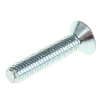 RS PRO Bright Zinc Plated Steel Hex Socket Countersunk Screw M6 x 30 mm 491-5158
