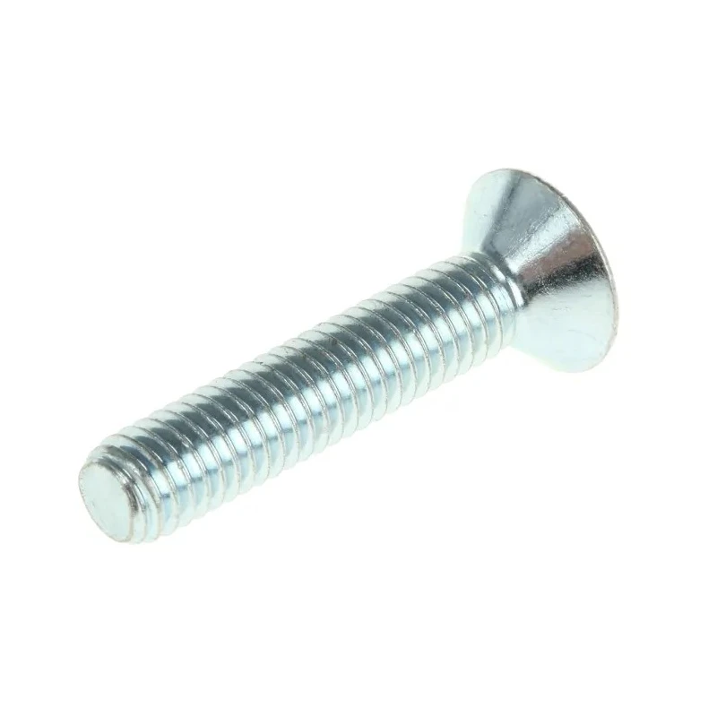 RS PRO Bright Zinc Plated Steel Hex Socket Countersunk Screw M6 x 30 mm 491-5158