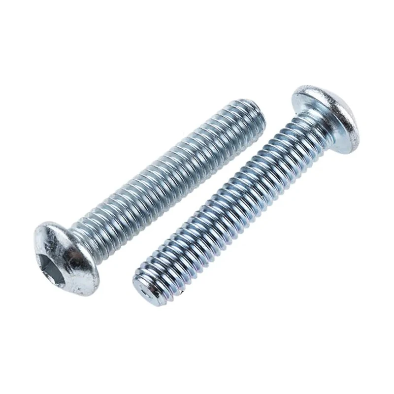 RS PRO Bright Zinc Steel Hex Socket Button Screw, Thread M6, Length 30 mm 491-5300
