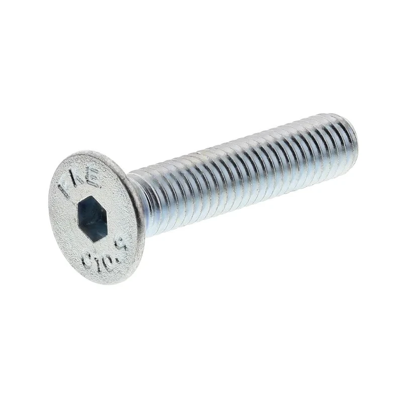 RS PRO Bright Zinc Plated Steel Hex Socket Countersunk Screw M5 x 25 mm 491-5114