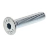 RS PRO Bright Zinc Plated Steel Hex Socket Countersunk Screw M5 x 25 mm 491-5114