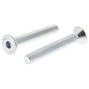 RS PRO Bright Zinc Plated Steel Hex Socket Countersunk Screw M6 x 40 mm 491-5170