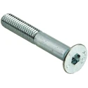 RS PRO Bright Zinc Plated Steel Hex Socket Countersunk Screw M6 x 40 mm 491-5170