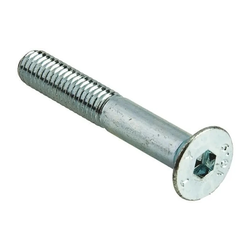 RS PRO Bright Zinc Plated Steel Hex Socket Countersunk Screw M6 x 40 mm 491-5170