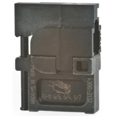 RS PRO Crimp Die Set, Coaxial Type Crimp Die Insulated Black for RJ11 492-9731