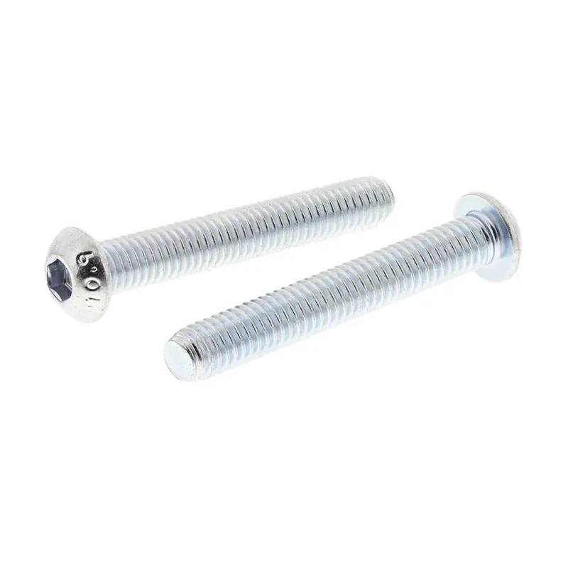 RS PRO Bright Zinc Steel Hex Socket Button Screw M6 x 40 mm 491-5322
