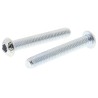 RS PRO Bright Zinc Steel Hex Socket Button Screw M6 x 40 mm 491-5322