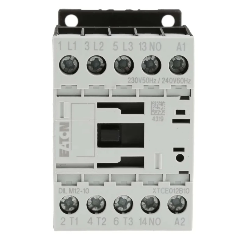 Eaton DILM Contactor 3-Pole 12 A 5.5 kW Coil Voltage 230V AC Model 276830 DILM12-10(230V50HZ,240V60HZ)