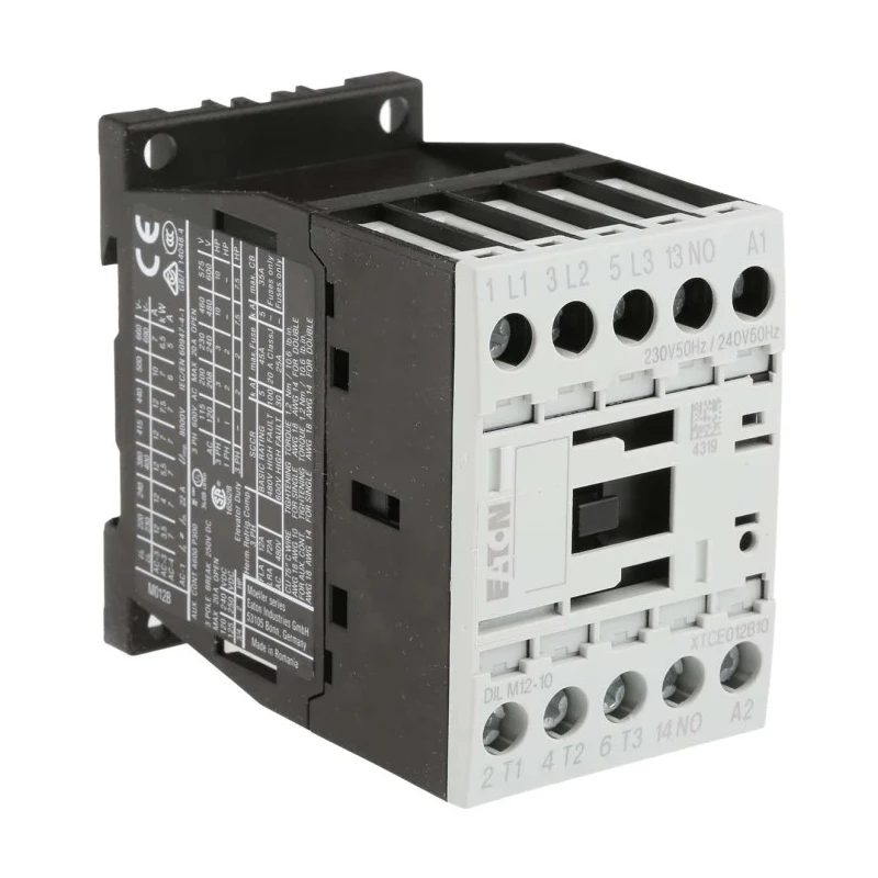 Eaton DILM Contactor 3-Pole 12 A 5.5 kW Coil Voltage 230V AC Model 276830 DILM12-10(230V50HZ,240V60HZ)