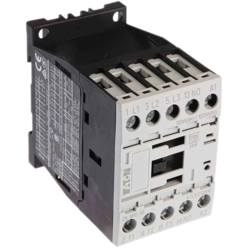 Eaton DILM Series 3-Pole Contactor 110V AC Coil 12 A 5.5 kW Motor Control 276827 DILM12-10(110V50HZ,120V60HZ)