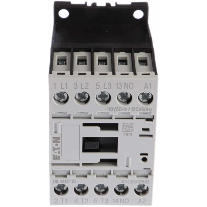 Eaton DILM Series 3-Pole Contactor 110V AC Coil 12 A 5.5 kW Motor Control 276827 DILM12-10(110V50HZ,120V60HZ)