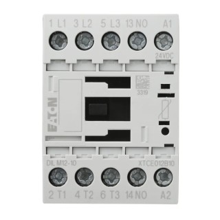 Eaton DILM Contactor 24V DC Coil, 3-Pole, 12 A Contact Current, 5.5 kW Power Rating, 400V AC Contact 276845 DILM12-10(24VDC)