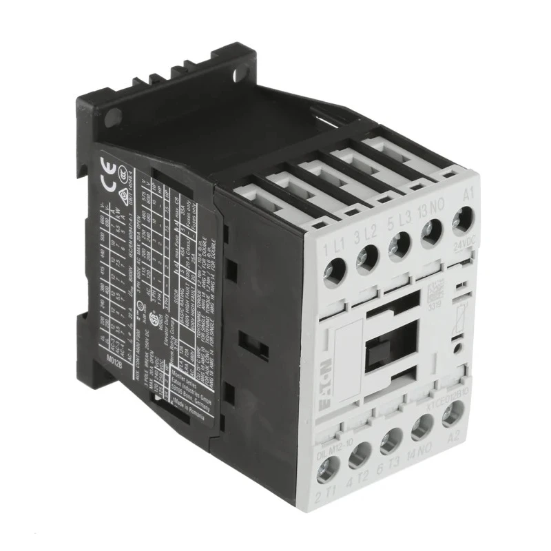Eaton DILM Contactor 24V DC Coil, 3-Pole, 12 A Contact Current, 5.5 kW Power Rating, 400V AC Contact 276845 DILM12-10(24VDC)